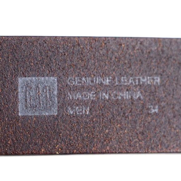 Gap BROWN GENUINE LEATHER 1 1/8"Wd CASUAL DRESS MEN'S BELT Sz 34 (F40 - Picture 7 of 13